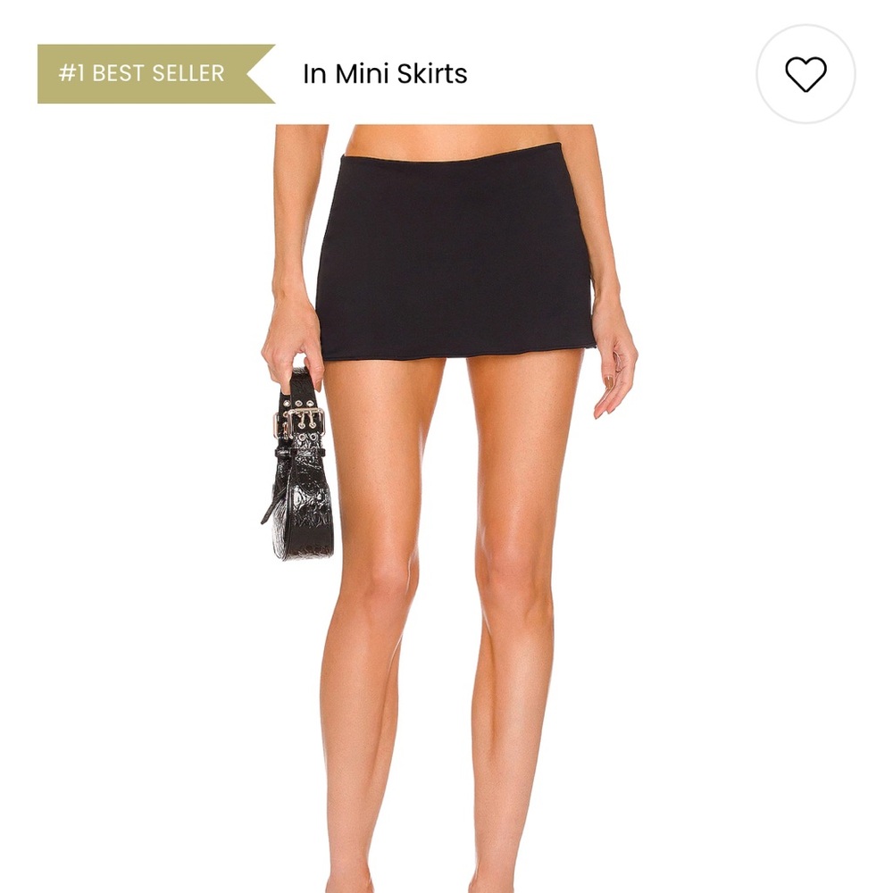 Danielle Guizio Black Mini Skirt